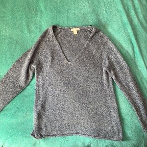 H&M blue scoop next sweater